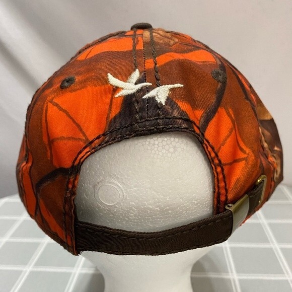 NWOT Hunting Bird Day Baseball Cap Orange Brown Adjustable Hat - Picture 3 of 6